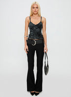 Attention On Me Top Black