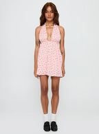 Saddler Mini Dress Pink Floral