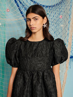 Oyster Jacquard Mini Dress