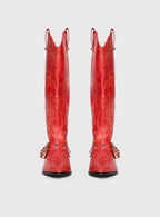 Rhode Cowboy Boots Red