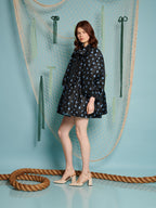 Paddle Jacquard Mini Dress
