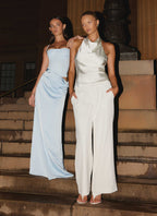 Kalila Corset Maxi Dress - Blue