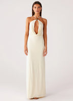 Mistlight Cowl Maxi Dress - Yellow