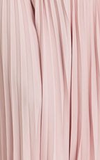 Loretta Maxi Dress - Contrast Halter Neck Pleated Dress in Pink
