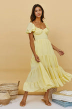 Serendipitous Moments Maxi Dress Yellow