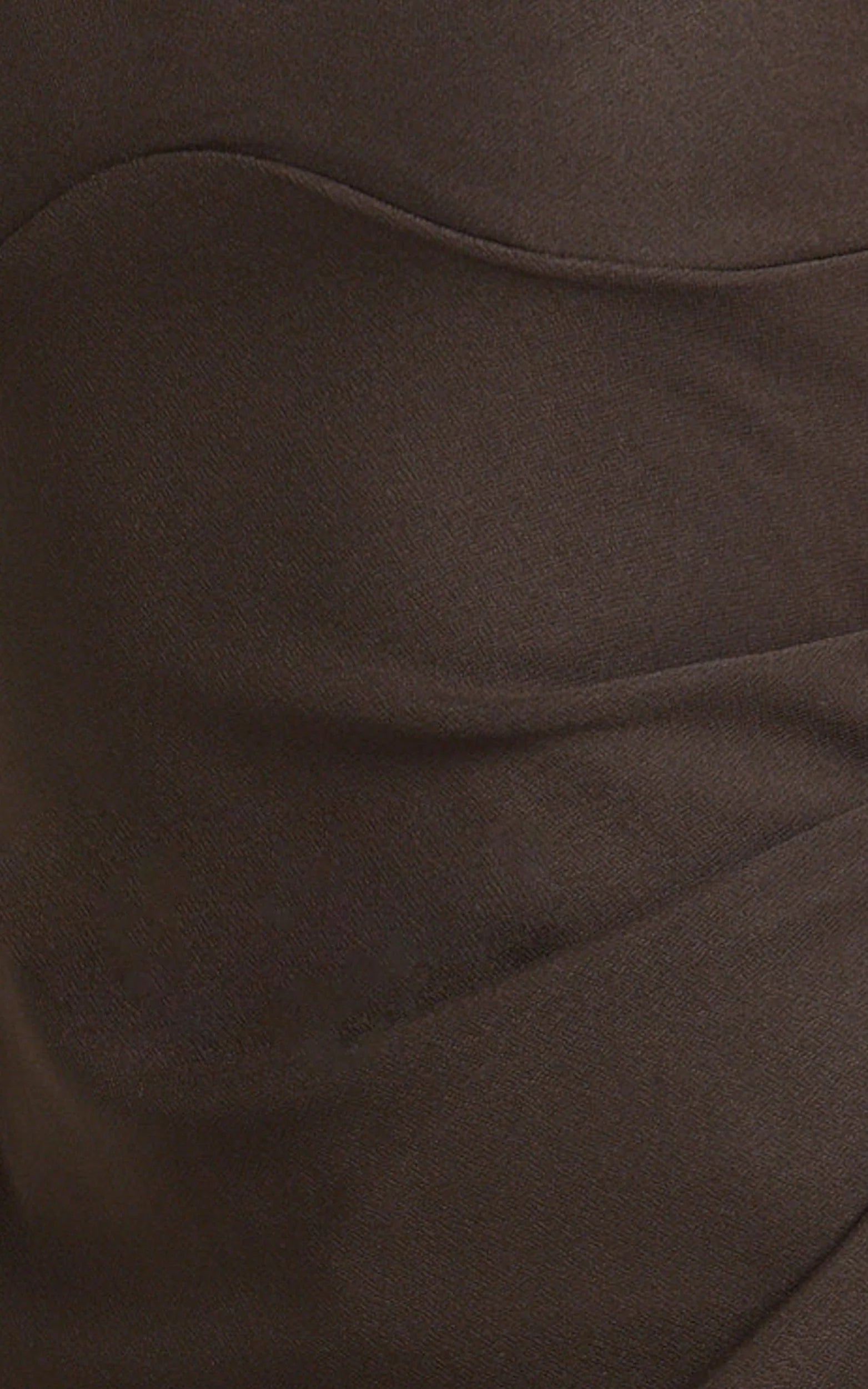 Thelma Maxi Dress - Square Neck Bodycon Dress in Chocolate