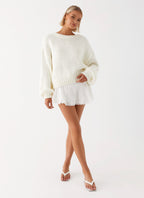 Costella Knit Sweater - Ivory