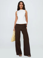 Inner Glow Open Back Top White