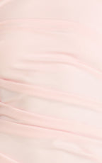 Belle Maxi Dress - Tie Shoulder Detail Dress in Pink