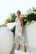 Lets Have Fun Midi Dress Green