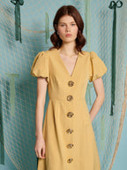 Sandy Swirl Midi Dress