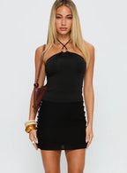 Tiramisu Mini Skirt Black
