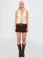 Blow Your Mind Halter Top Cream