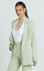 Hermie Blazer - Single Breasted Blazer in Sage