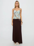 Bloomsbury Top Blue / Brown