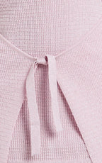 Tash Mini Dress - Strapless Skirt Wrap Dress in Pink
