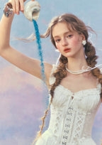 White Dream Tide Corset Dress