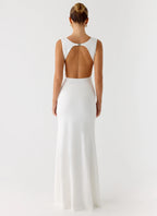 Cherry Sky Maxi Dress - White
