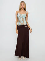Bloomsbury Top Blue / Brown