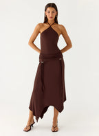 Becerra Midi Dress - Cool Chocolate