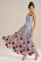 A-line Tulle V-Neck DRESS