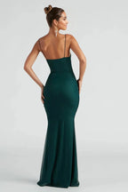 Glitter Mesh Formal Dress