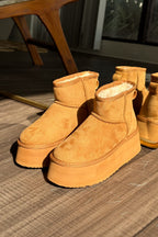 Keystone Fur Lined Suede Booties by Matisse