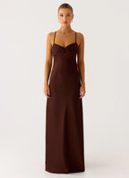 Joanie Maxi Dress - Chocolate