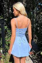 Magdalena Dress - Blue