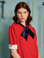 Ahoy Pleated Mini Dress