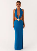 Flossy Maxi Dress - Royal Blue