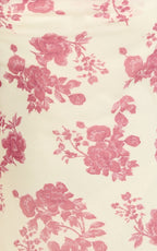 Lila Mini Dress - Cowl Neck Asymmetric Frill Skirt Dress in Toile De Joie Print