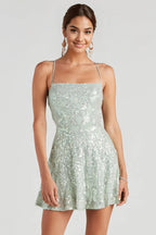 Julianna Sleeveless Sequin Party Dress
