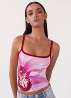 Eternal Sunshine Tank Top - Pink Peony