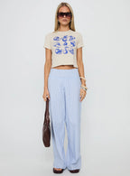Veggie Patch Graphic Top Grey