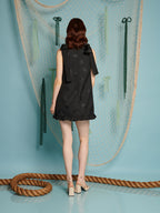 Bateau Bow Mini Dress