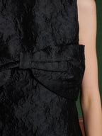 Frieze Jacquard Bow Dress