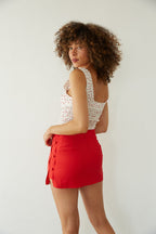 Beck Button Mini Skort