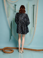 Paddle Jacquard Mini Dress