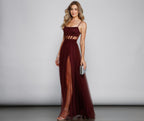 Kim Mesh Corset Tulle Formal Dress