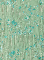 Vietta Sequin Cami Maxi Dress - Mint