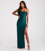 Michelle High-Slit Formal Dress