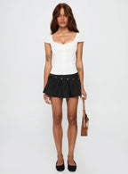 Curtain Call Mini Skirt Black