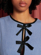 Stork Stripe Mini Dress