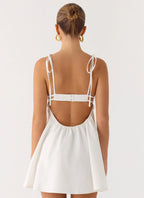 Take Me High Mini Dress - White