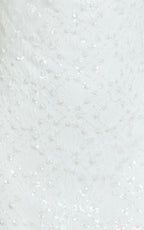 Alana Maxi Dress - Lace Sequin Cowl Neck Dress in White