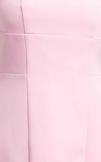 Catharine Mini Dress - Strapless A Line Dress in Pink